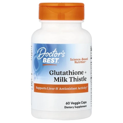 Doctor's Best - Glutathione + Milk Thistle | 60 Veggie Caps
