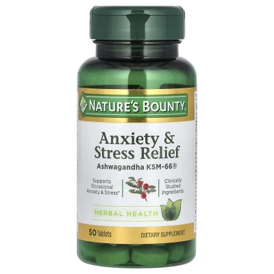 Nature's Bounty - Anxiety & Stress Relief | 50 Tablets