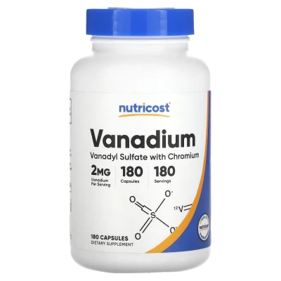 Nutricost - Vanadium | 2 mg | 180 Capsules