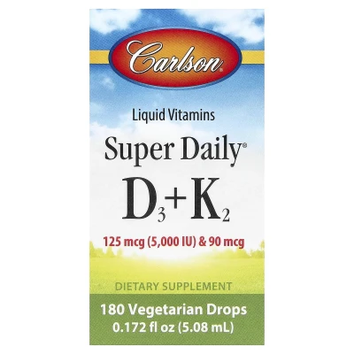 Carlson Super Daily® D3 + K2 0.172 fl oz (5.08 ml)