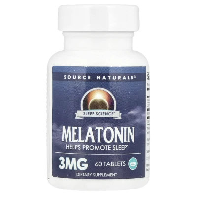 Source Naturals - Melatonin | 60 Tablets