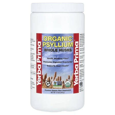 Yerba Prima - Organic Psyllium Whole Husks | 12 oz (340 g)