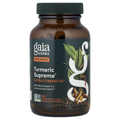 Gaia Herbs - Turmeric Supreme® | 120 Liquid Phyto-Caps