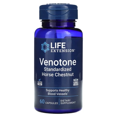 Life Extension - Venotone | Standardised Horse Chestnut | 60 Capsules (250 mg per Capsule)