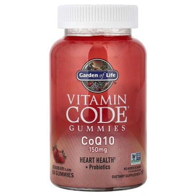 Garden of Life - Vitamin Code® Gummies | CoQ10 | Strawberry | 60 Gummies