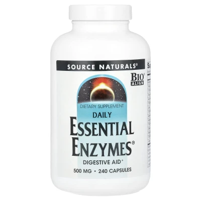 Source Naturals - Daily Essential Enzymes® | 500 mg | 240 Capsules
