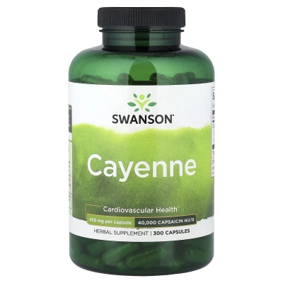Swanson - Cayenne | 450 mg | 300 Capsules