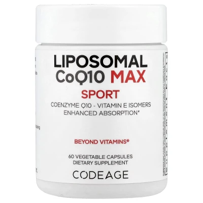Codeage - Liposomal CoQ10 Max | Sport | 60 Vegetable Capsules