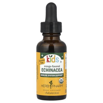 Herb Pharm - Kids Echinacea | Alcohol Free | Orange | 1 fl oz (30 ml)