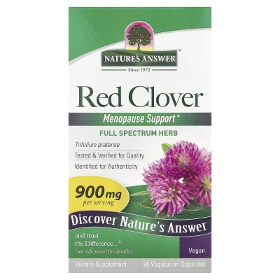 Nature's Answer - Red Clover | 90 Vegetarian Capsules (450 mg per Capsule)