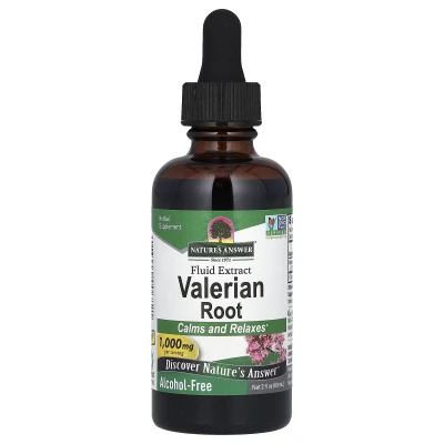 Nature's Answer - Valerian Root Fluid Extract | Alcohol-Free | 1000 mg | 2 fl oz (60 ml)