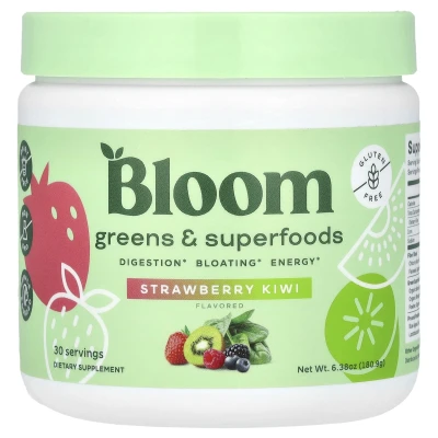 Bloom - Greens & Superfoods | Strawberry Kiwi | 6.38 oz (180.9 g)