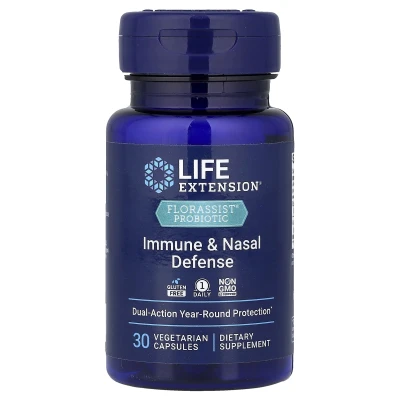 Life Extension - FLORASSIST Probiotic | Immune & Nasal Defence | 30 Vegetarian Capsules