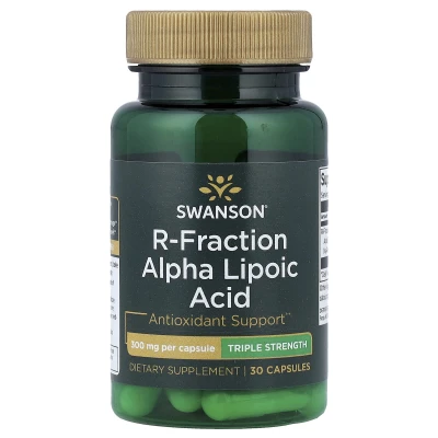 Swanson - R-Fraction Alpha Lipoic Acid | Triple Strength | 300 mg | 30 Capsules