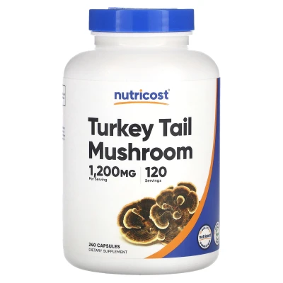 Nutricost - Turkey Tail Mushroom | 240 Capsules (600 mg per Capsule)