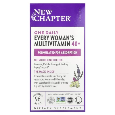New Chapter - One Daily Every Woman's Multivitamin™ 40+ | 96 Vegetarian Tablets