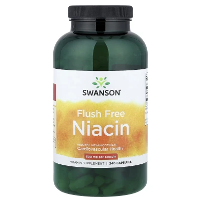 Swanson - Flush Free Niacin | 500 mg | 240 Capsules