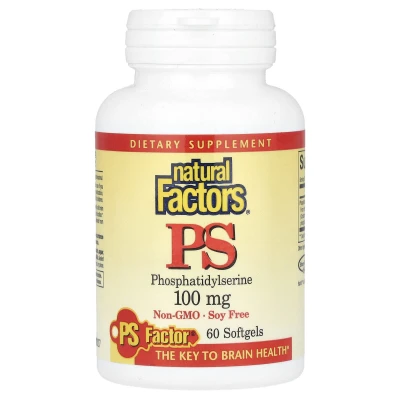 Natural Factors - PS Phosphatidylserine | 100 mg | 60 Softgels