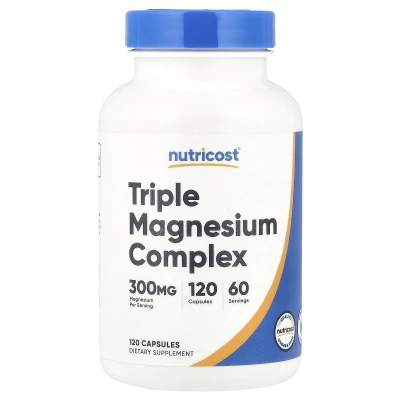 Nutricost - Triple Magnesium Complex | 120 Capsules (150 mg per Capsule)