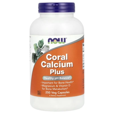 NOW Foods - Coral Calcium Plus | 250 Veg Capsules