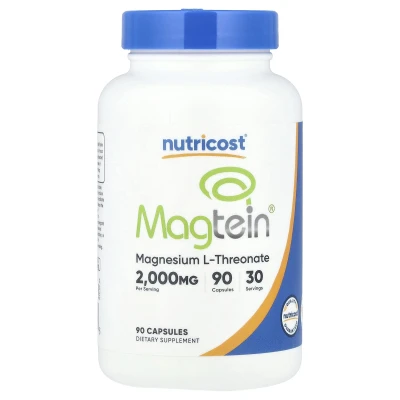 Nutricost - Magtein® | Magnesium L-Threonate | 90 Capsules (666 mg per Capsule)