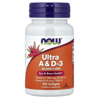 NOW Foods - Ultra A & D3 | 100 Softgels