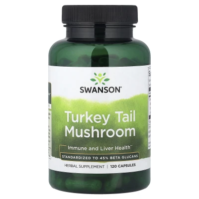 Swanson - Turkey Tail Mushroom | 120 Capsules (500 mg per Capsule)