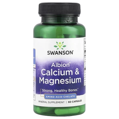 Swanson - Albion® Calcium & Magnesium | 60 Capsules