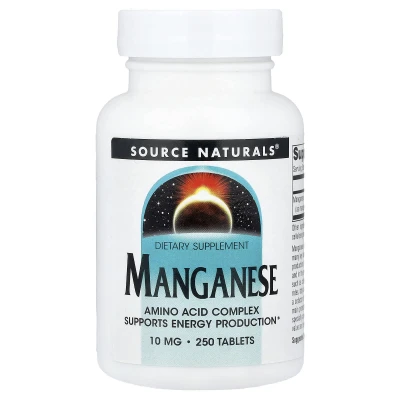 Source Naturals - Manganese | 10 mg | 250 Tablets