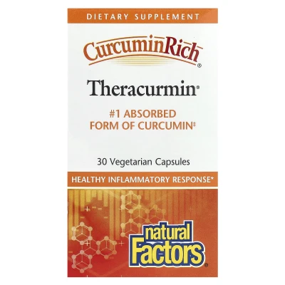 Natural Factors - CurcuminRich | Theracurmin | 30 mg | 30 Vegetarian Capsules