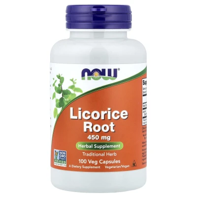 NOW Foods - Liquorice Root | 450 mg | 100 Veg Capsules