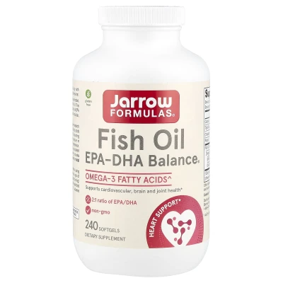 Jarrow Formulas - Fish Oil EPA-DHA Balance® | 240 Softgels (1000 mg per Softgel)