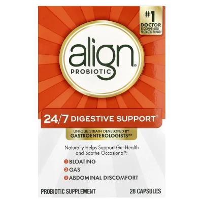 Align Probiotics - 24/7 Digestive Support | Probiotic Supplement | 28 Capsules