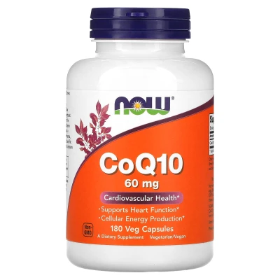 NOW Foods - CoQ10 | 60 mg | 180 Veg Capsules