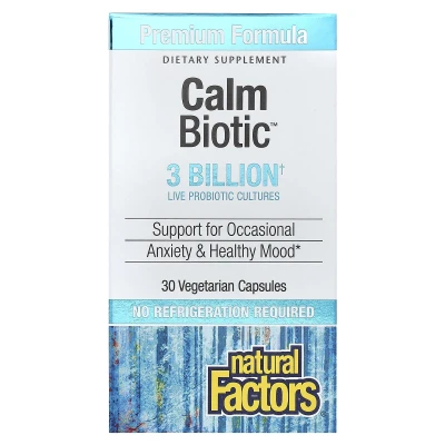Natural Factors - Calm Biotic™ | 3 Billion | 30 Vegetarian Capsules