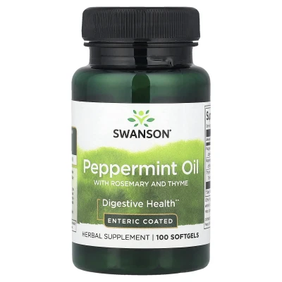 Swanson - Peppermint Oil with Rosemary and Thyme | 100 Softgels