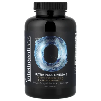 Intelligent Labs - Ultra Pure Omega 3 | 120 Softgels (750 mg per Softgel)