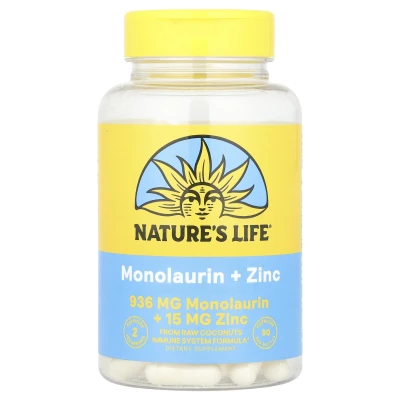Nature's Life - Monolaurin + Zinc | 90 Capsules