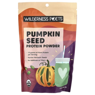 Wilderness Poets - Organic Pumpkin Seed Protein Powder | 8 oz (226 g)