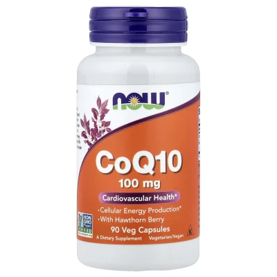 NOW Foods - CoQ10 With Hawthorn Berry | 90 Veg Capsules