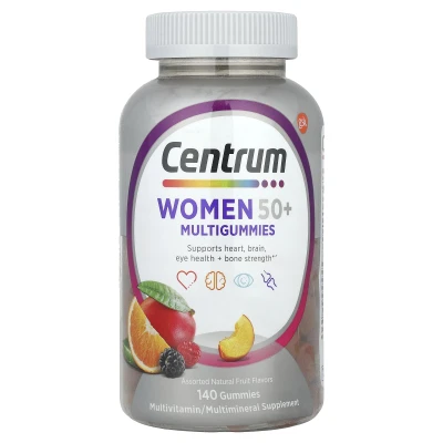 Centrum - Women 50+ Multigummies | Assorted Natural Fruit | 140 Gummies