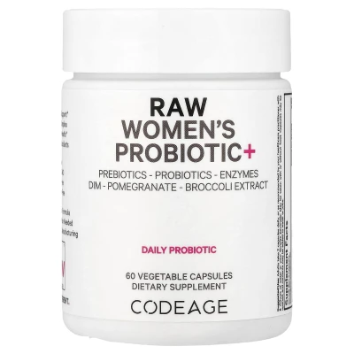 Codeage - RAW Women's Probiotic+ | 60 Vegetable Capsules
