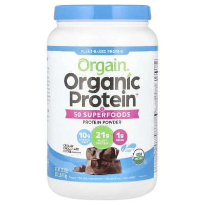 Orgain - Organic Protein + 50 Superfoods | Creamy Chocolate Fudge | 2.02 lbs (918 g)