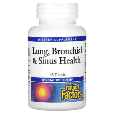 Natural Factors - Lung | Bronchial & Sinus Health | 45 Tablets