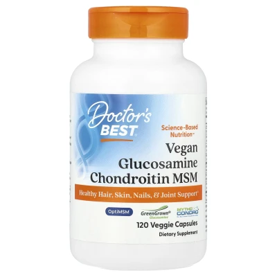Doctor's Best - Vegan Glucosamine Chondroitin MSM | 120 Veggie Caps
