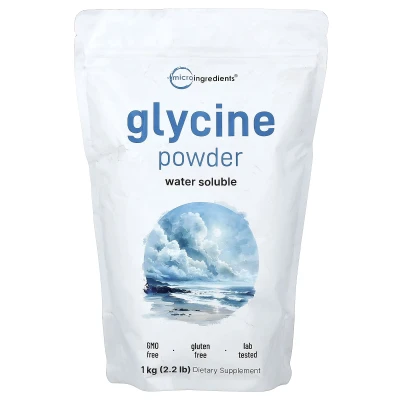 Micro Ingredients - Glycine Powder | 2.2 lbs (1 kg)