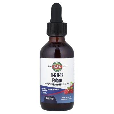 KAL - B-6 B-12 Folate | Mixed Berry | 2 fl oz (59 ml)
