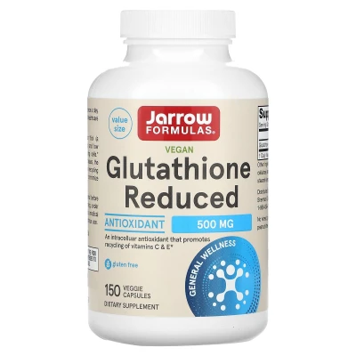 Jarrow Formulas - Vegan Glutathione Reduced | 500 mg | 150 Veg Capsules
