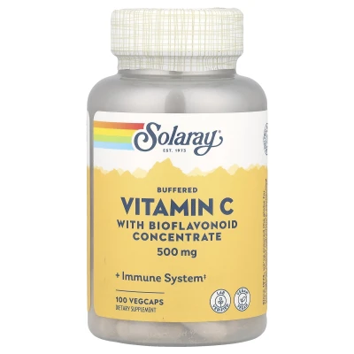 Solaray - Buffered Vitamin C with Bioflavonoid Concentrate | 500 mg | 100 VegCaps