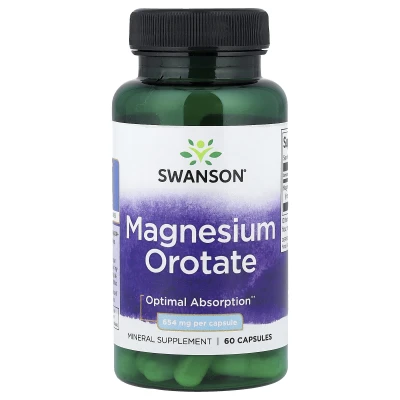 Swanson - Magnesium Orotate | 654 mg | 60 Capsules